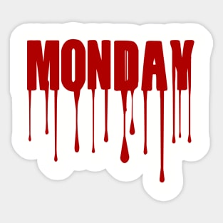 Monday Shark Week Halloween Costume Sticker